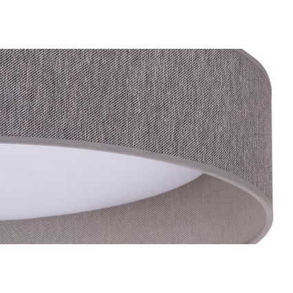 Duolla - LED Plafondlamp ROLLER LED/24W/230V donker diameter 45 cm grijs