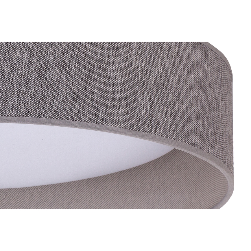 Duolla - LED Plafondlamp ROLLER LED/24W/230V donker diameter 45 cm grijs