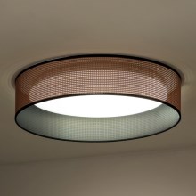Duolla - LED Plafondlamp ROLLER LED/24W/230V koper/zwart