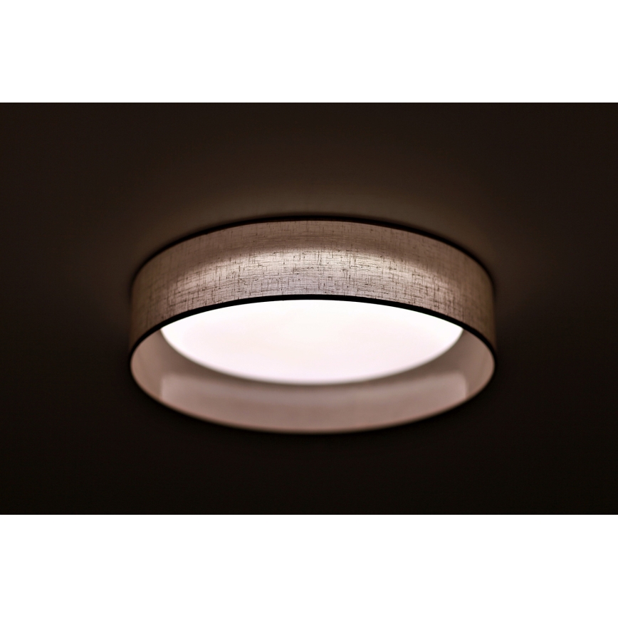 Duolla - LED Plafondlamp ROLLER LED/24W/230V lamp diameter 45 cm grijs