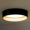 Duolla - LED Plafondlamp ROLLER LED/24W/230V zwart/goud