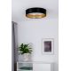 Duolla - LED Plafondlamp ROLLER LED/24W/230V zwart/goud