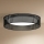 Duolla - LED Plafondlamp ROLLER RATTAN LED/24W/230V diameter 45 cm zwart