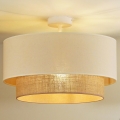 Duolla - Opbouwlamp BOHO 1xE27/15W/230V Ø 45 cm crème/bruin