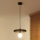 Duolla - Pendellamp met snoer IRONLINE 1xE27/15W/230V Ø 30 cm zwart/koper