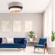 Duolla - Plafond Lamp DEVON 1xE27/40W/230V grijs/blauw/beige