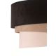 Duolla - Plafond Lamp DEVON 1xE27/40W/230V zwart/beige