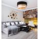 Duolla - Plafond Lamp DEVON 1xE27/40W/230V zwart/beige