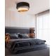 Duolla - Plafond Lamp DEVON 1xE27/40W/230V zwart/grijs/beige