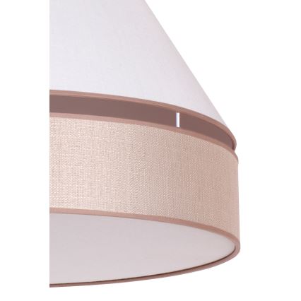 Duolla - Plafondlamp AVIGNON 1xE27/15W/230V diameter 50 cm wit/beige