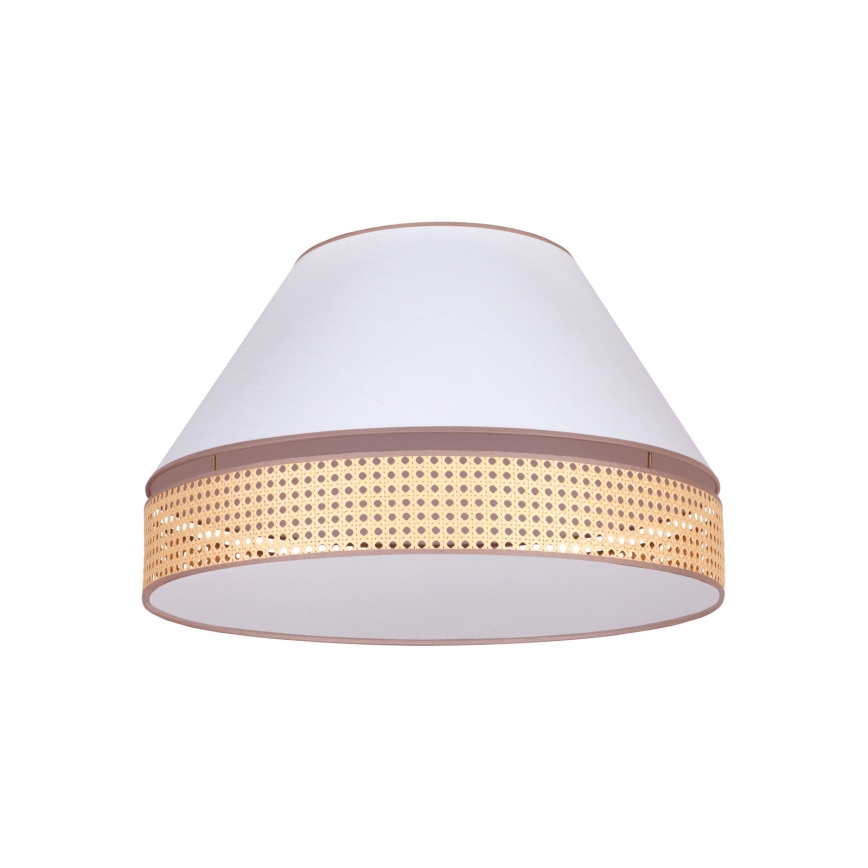 Duolla - Plafondlamp AVIGNON 3xE27/15W/230V diameter 60 cm wit/rotan