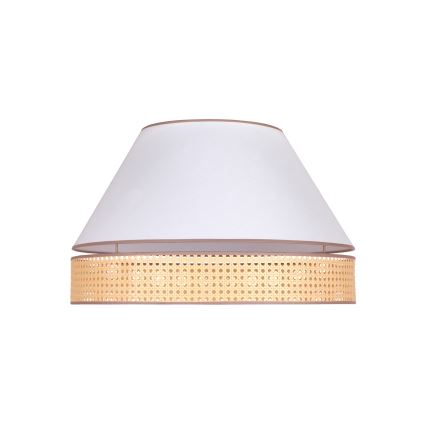 Duolla - Plafondlamp AVIGNON 3xE27/15W/230V diameter 60 cm wit/rotan