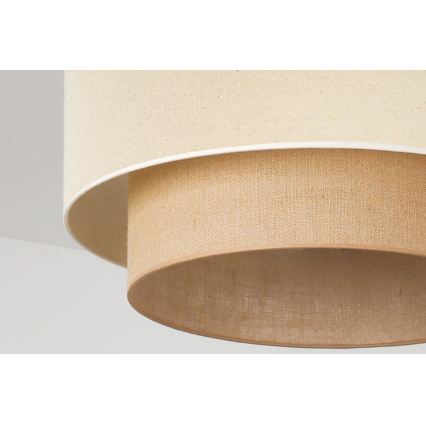 Duolla - plafondlamp BOHO 3xE27/15W/230V Ø 60 cm crème/beige