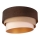 Duolla - Plafondlamp DEVON 1xE27/40W/230V diameter 45 cm bruin/beige