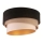 Duolla - Plafondlamp DEVON 1xE27/40W/230V diameter 45 cm zwart/beige