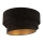 Duolla - Plafondlamp DEVON 1xE27/40W/230V diameter 45 cm zwart/goud