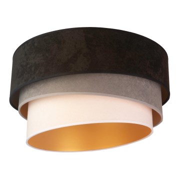 Duolla - Plafondlamp DEVON 1xE27/40W/230V diameter 45 cm zwart/grijs/beige