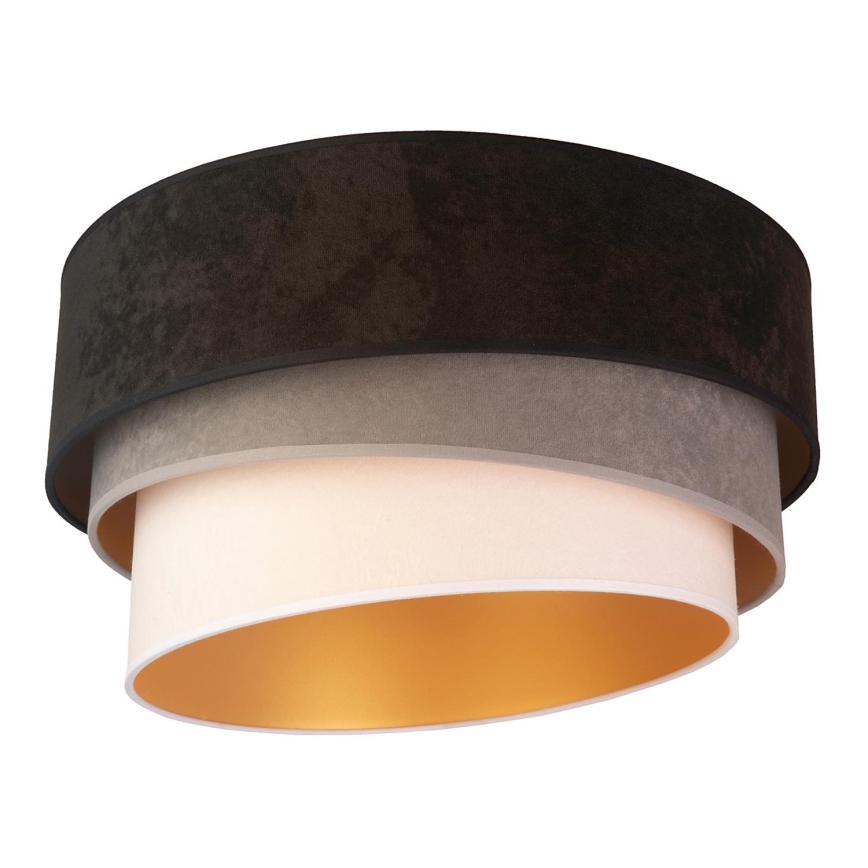 Duolla - Plafondlamp DEVON 1xE27/40W/230V diameter 45 cm zwart/grijs/beige