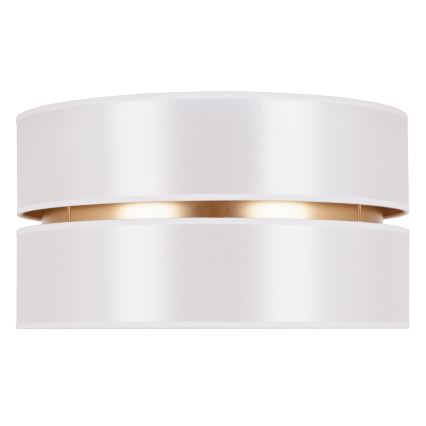 Duolla - Plafondlamp DUO 1xE27/15W/230V diameter 40 cm wit/goud