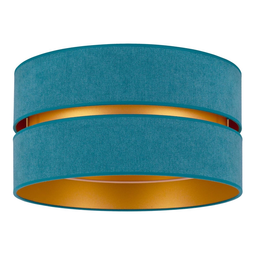 Duolla - Plafondlamp DUO 1xE27/40W/230V diameter 40 cm turquoise/goud