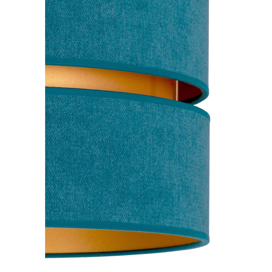 Duolla - Plafondlamp DUO 1xE27/40W/230V diameter 40 cm turquoise/goud