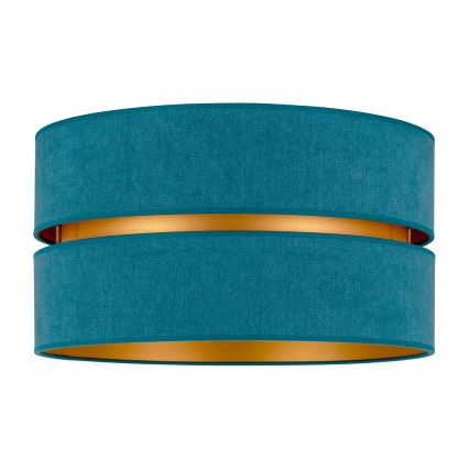 Duolla - Plafondlamp DUO 1xE27/40W/230V diameter 40 cm turquoise/goud