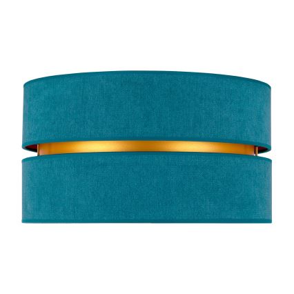 Duolla - Plafondlamp DUO 1xE27/40W/230V diameter 40 cm turquoise/goud