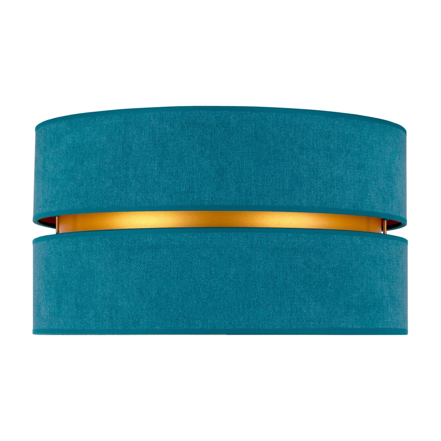 Duolla - Plafondlamp DUO 1xE27/40W/230V diameter 40 cm turquoise/goud