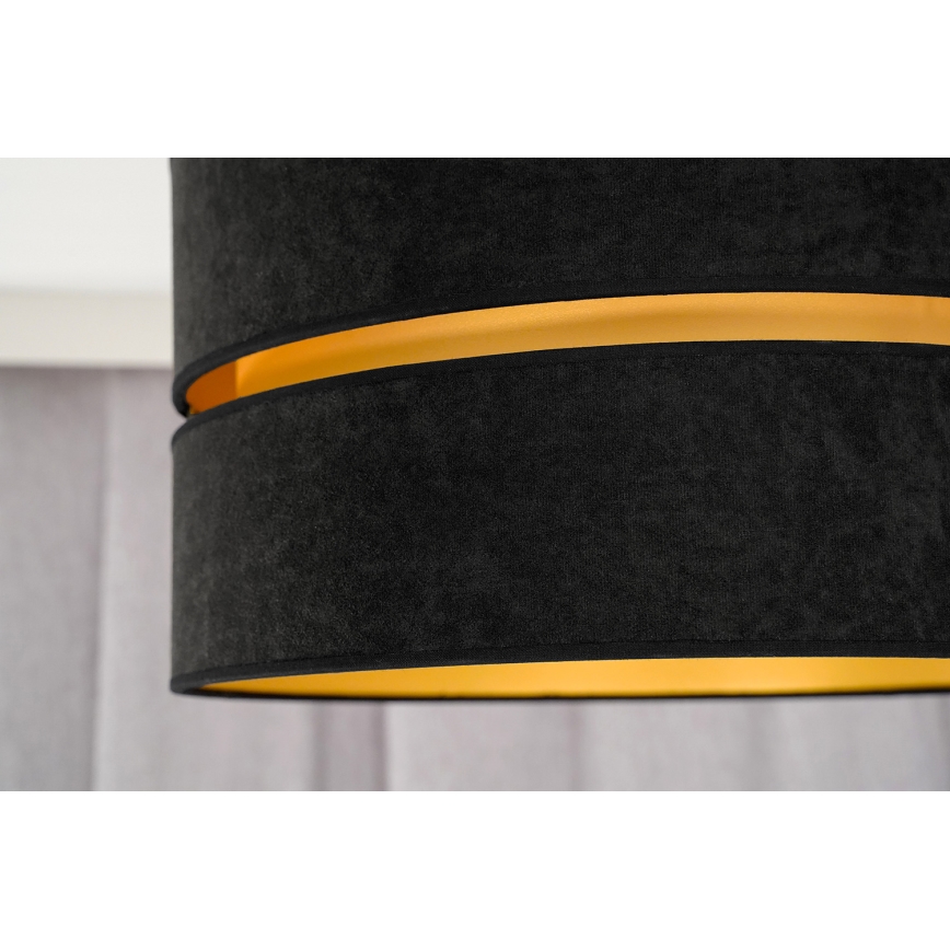 Duolla - Plafondlamp DUO 1xE27/40W/230V diameter 40 cm zwart/goud