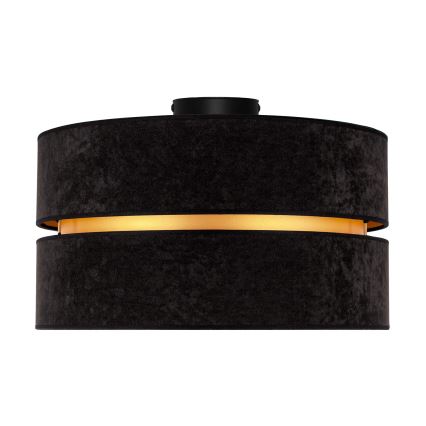 Duolla - Plafondlamp DUO 1xE27/40W/230V diameter 40 cm zwart/goud