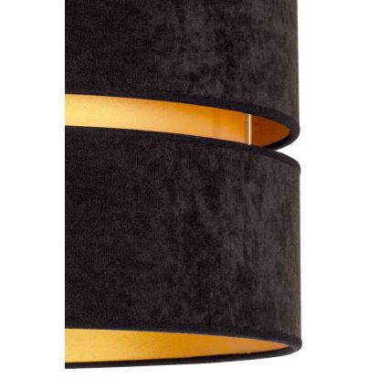 Duolla - Plafondlamp DUO 1xE27/40W/230V diameter 40 cm zwart/goud