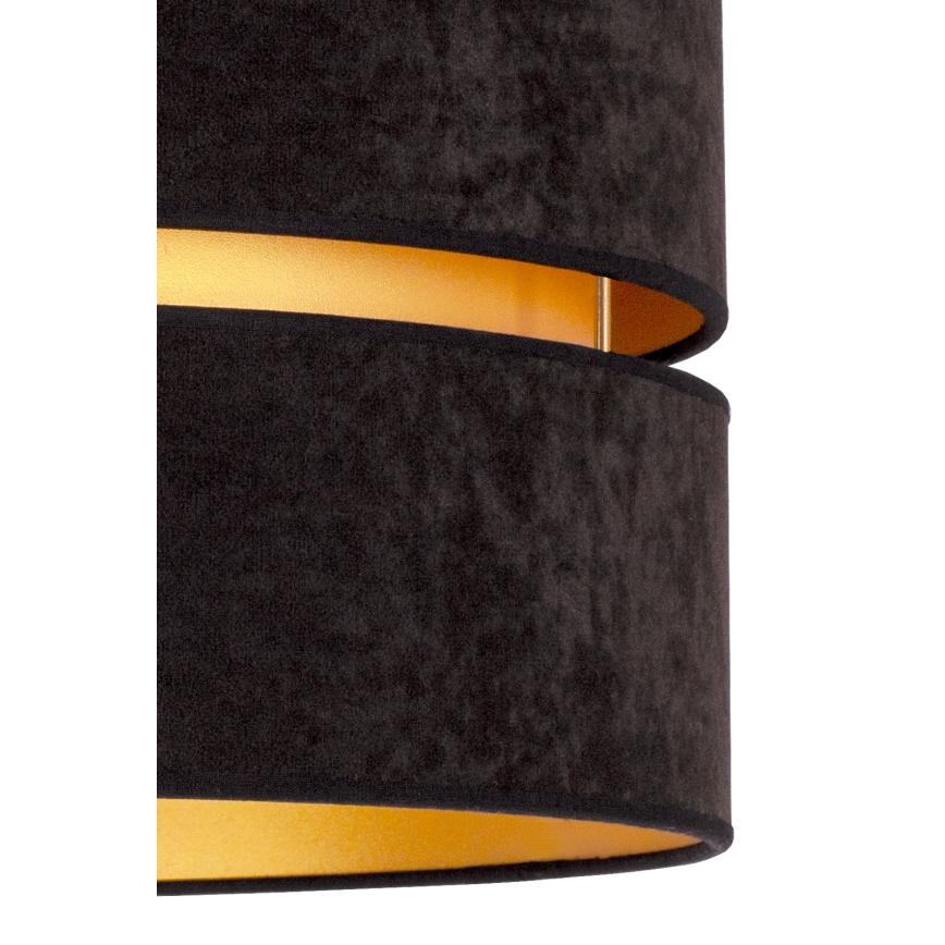 Duolla - Plafondlamp DUO 1xE27/40W/230V diameter 40 cm zwart/goud