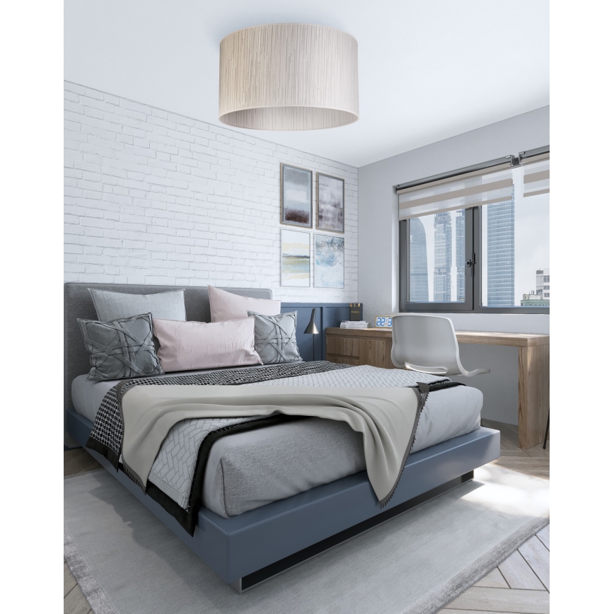 Duolla - Plafondlamp ESSEX 1xE27/40W/230V diameter 45 cm zilver