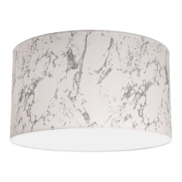 Duolla - Plafondlamp MARBLE 1xE27/40W/230V diameter 45 cm wit/grijs