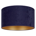 Duolla - Plafondlamp ROLLER 1xE27/15W/230V diameter 40 cm blauw/gouden