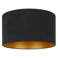 Duolla - Plafondlamp ROLLER 1xE27/15W/230V diameter 40 cm zwart/gouden