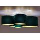 Duolla - Plafondlamp ROLLER PENTO 5xE27/60W/230V groen/goud
