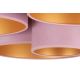 Duolla - Plafondlamp ROLLER PENTO 5xE27/60W/230V roze
