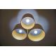 Duolla - Plafondlamp ROLLER TRIO 3xE27/60W/230V bruin