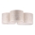 Duolla - Plafondlamp ROLLER TRIO 3xE27/60W/230V wit/goud