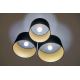 Duolla - Plafondlamp ROLLER TRIO 3xE27/60W/230V zwart/goud