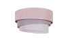 Duolla - Plafondlamp TRIO 1xE27/15W/230V diameter 45 cm roze/grijs/wit