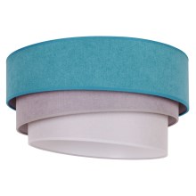 Duolla - Plafondlamp TRIO 1xE27/15W/230V diameter 45 cm turquoise/grijs/wit