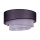 Duolla - Plafondlamp TRIO 1xE27/15W/230V diameter 45 cm zwart/roze/zilver