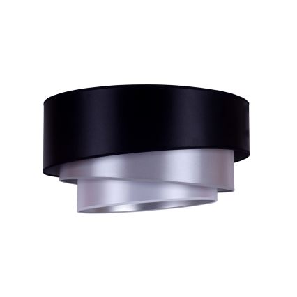 Duolla - Plafondlamp TRIO 1xE27/15W/230V diameter 45 cm zwart/zilver