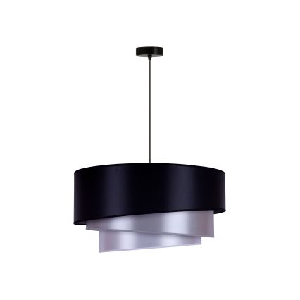 Duolla - Plafondlamp TRIO 1xE27/15W/230V diameter 60 cm blauw/zilver