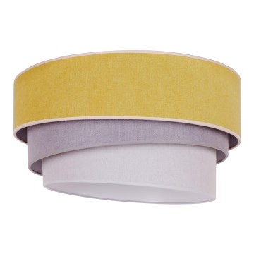 Duolla - Plafondlamp TRIO 1xE27/15W/230V Ø 45 cm geel/grijs/wit