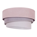 Duolla - Plafondlamp TRIO 1xE27/15W/230V Ø 45 cm roze/grijs/wit