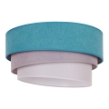 Duolla - Plafondlamp TRIO 1xE27/15W/230V Ø 45 cm turquoise/grijs/wit