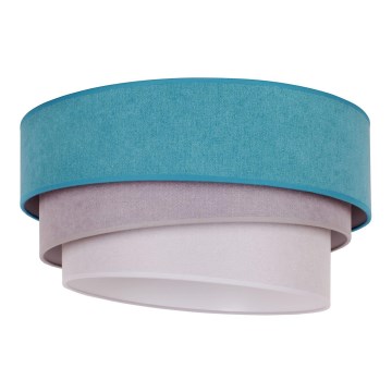 Duolla - Plafondlamp TRIO 1xE27/15W/230V Ø 45 cm turquoise/grijs/wit